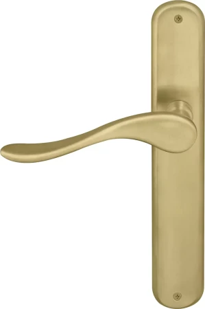 Haven Longplate Oval Dummy Lever - RH - MSB