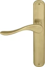 Haven Longplate Oval Dummy Lever - RH - MSB