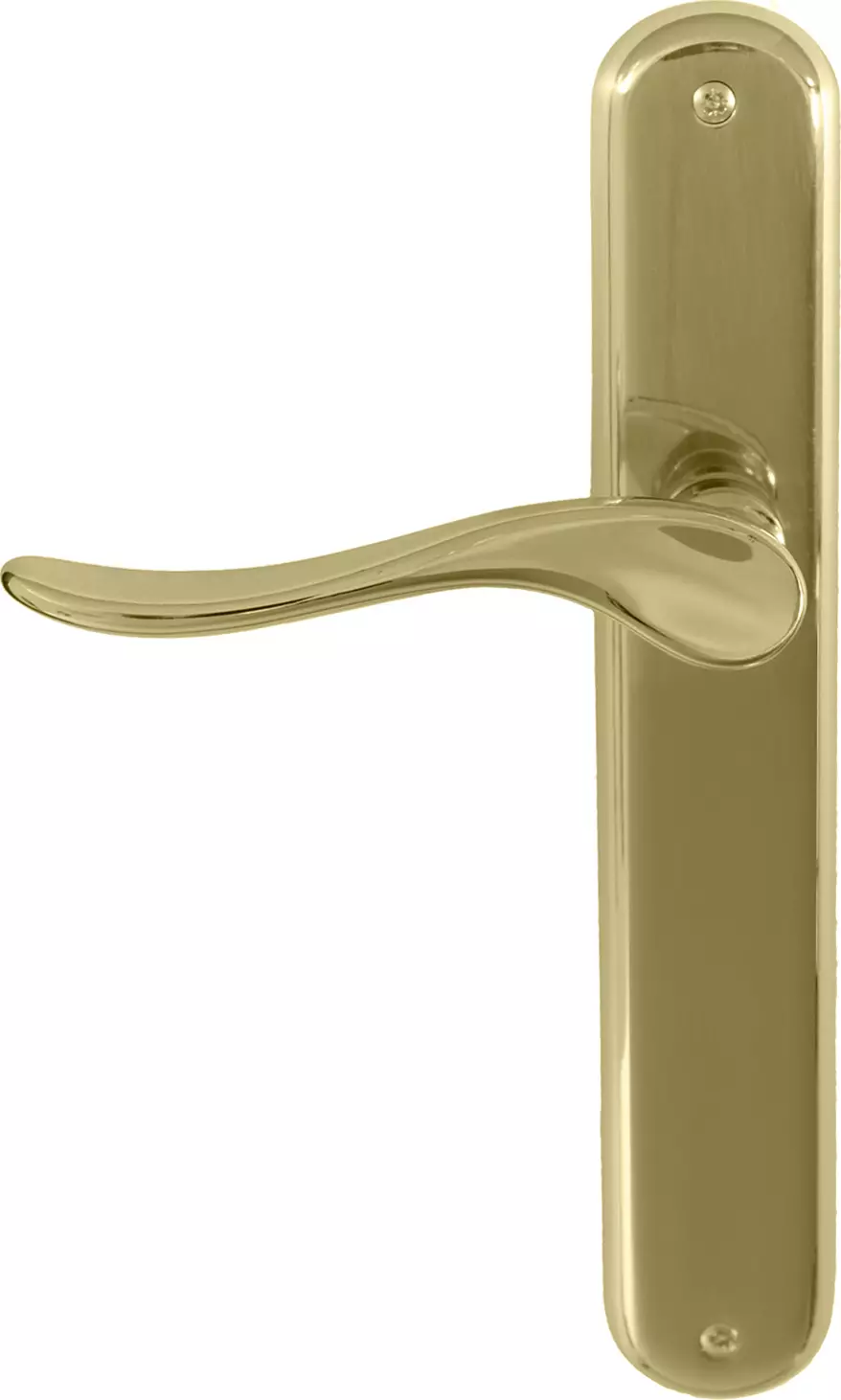 Haven Longplate Oval Dummy Lever - RH - PB