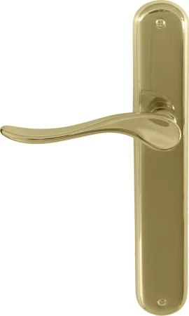 Haven Longplate Oval Dummy Lever - RH - PB