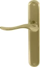Haven Longplate Oval Dummy Lever - RH - PB