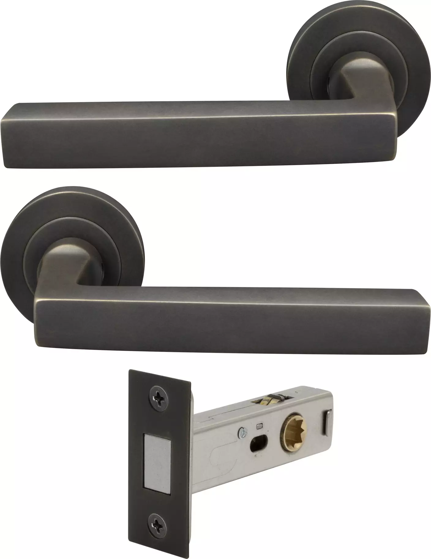 Federal Round Rose Passage Set - Magn. Latch - DRB