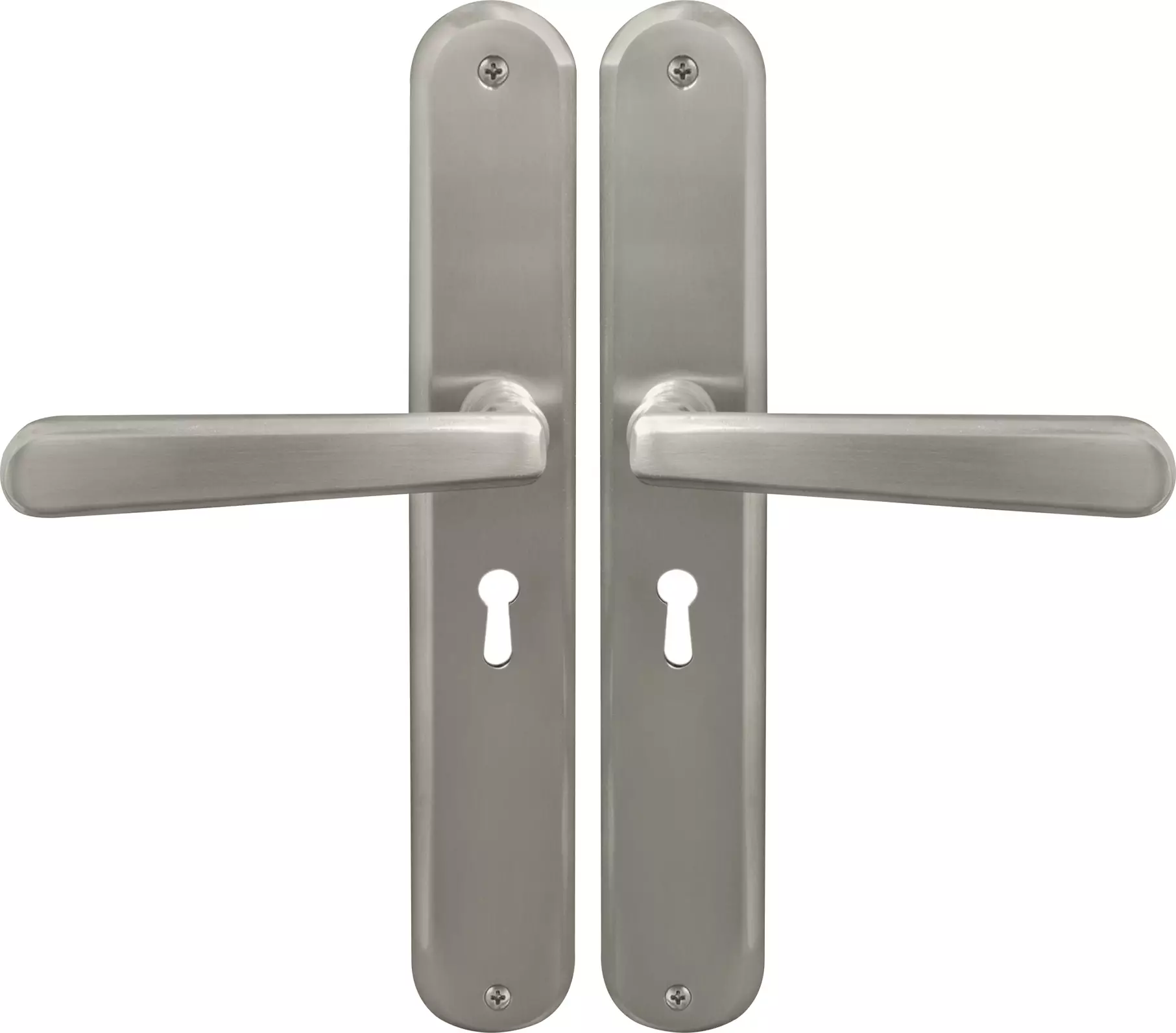 Villa Oval Longplate Std Keyhole - BN