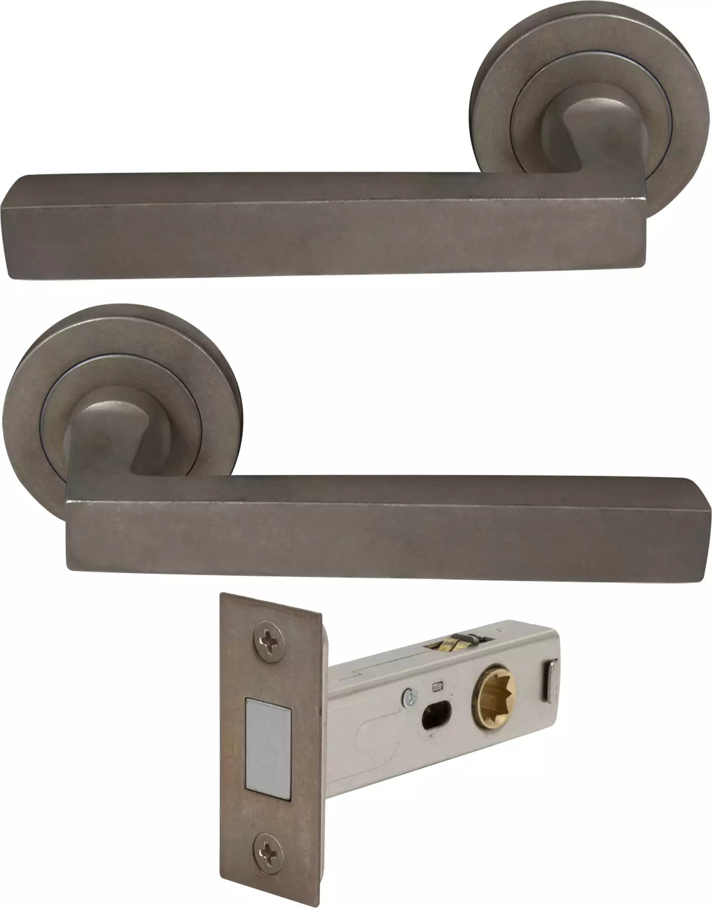 Federal Round Rose Passage Set - Magn. Latch - NB