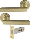 Federal Round Rose Passage Set - Magn. Latch - PB