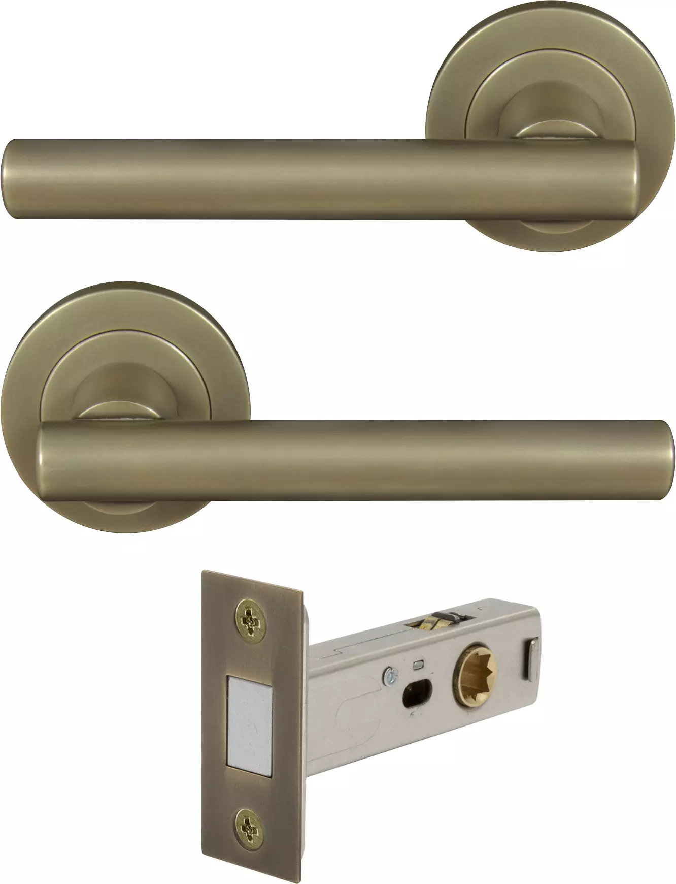 Charleston Round Rose Passage Set - Magn. Latch - RB