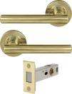 Charleston Round Rose Passage Set - Magn. Latch - UB