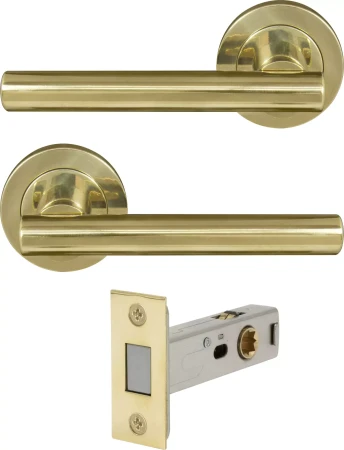 Charleston Round Rose Passage Set - Magn. Latch - UB