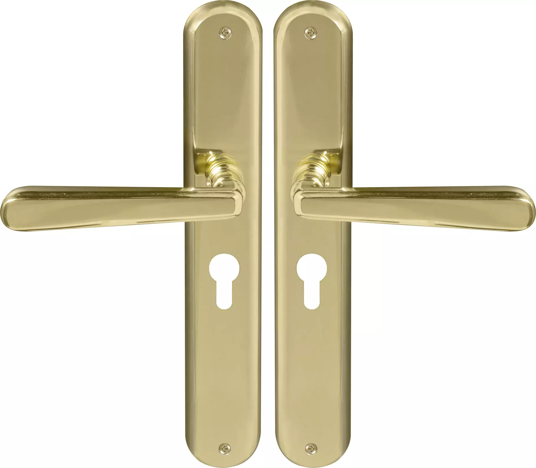 Villa Oval Longplate E48 Keyhole - PB