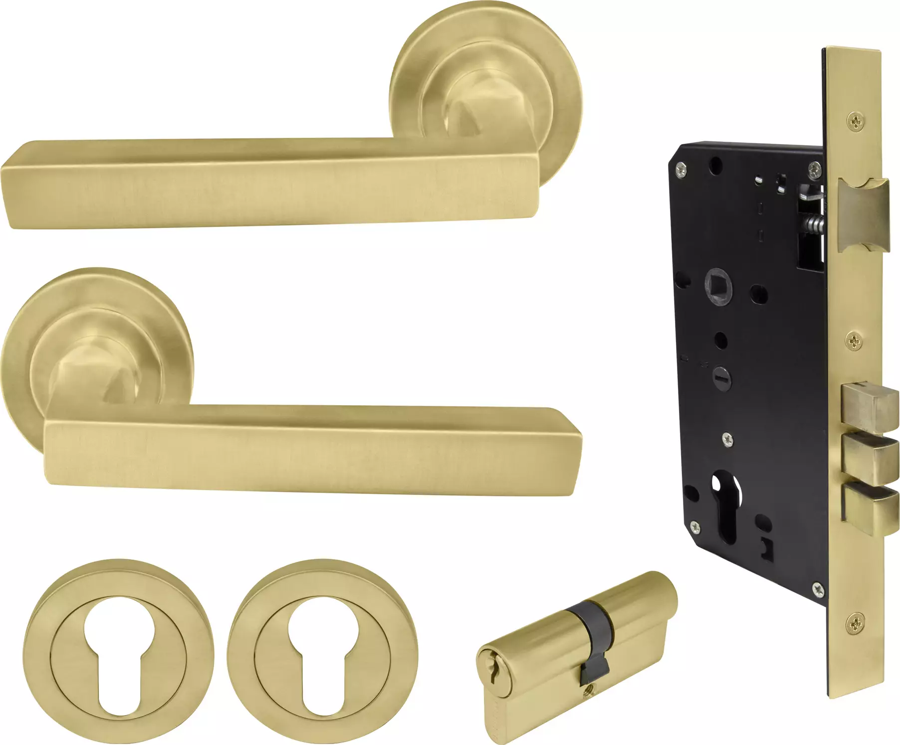 Federal Round Rose Entrance Set - E85 - Key/Key - MSB