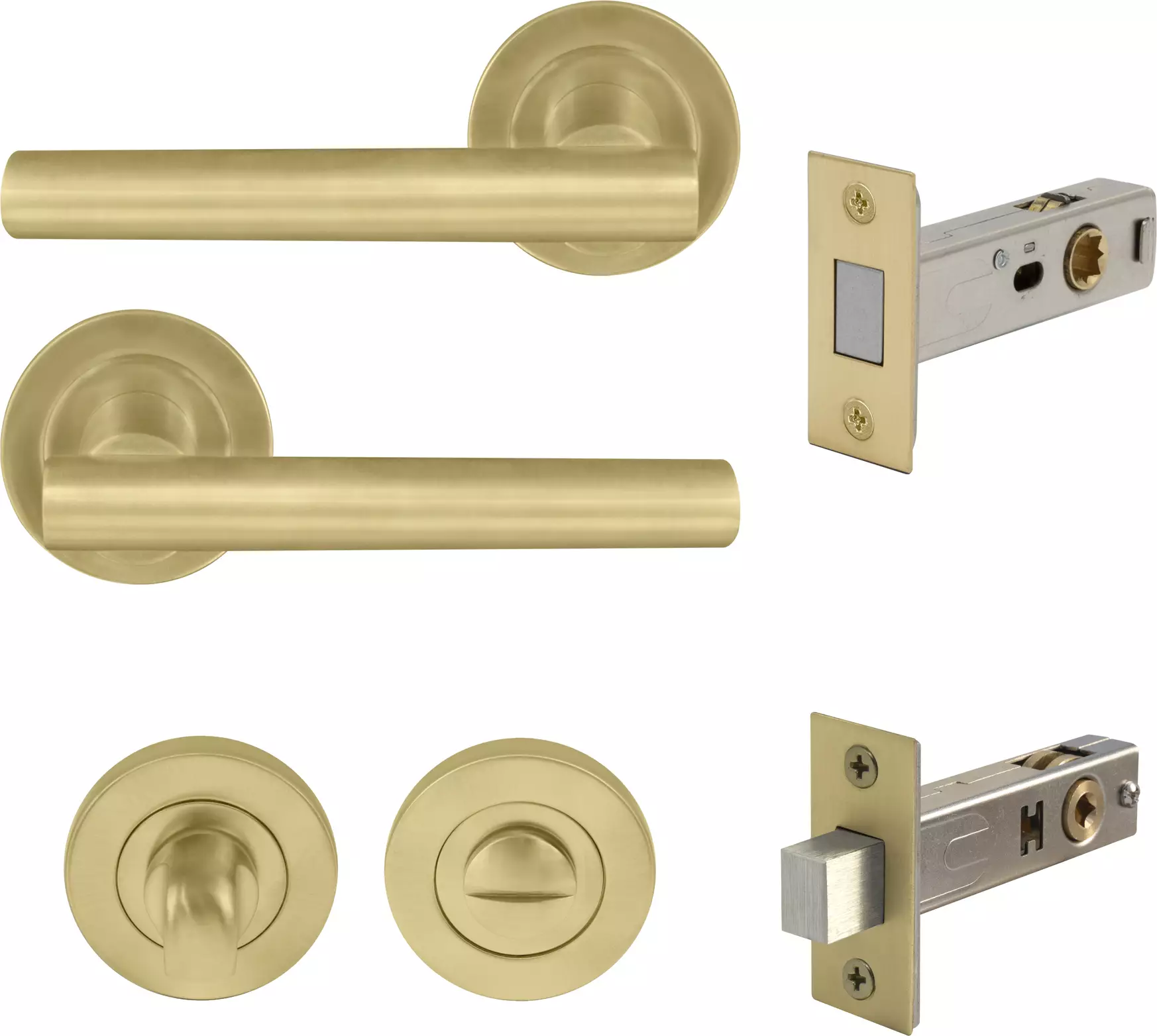 Charleston Round Rose Privacy Set - Magn. Latch - MSB