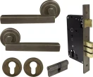 Federal Round Rose Entrance Set - E85 - Key/Key - ORB