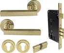 Federal Round Rose Entrance Set - E85 - Key/Key - PB