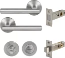 Charleston Round Rose Privacy Set - Magn. Latch - PC