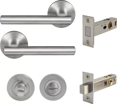 Charleston Round Rose Privacy Set - Magn. Latch - PC