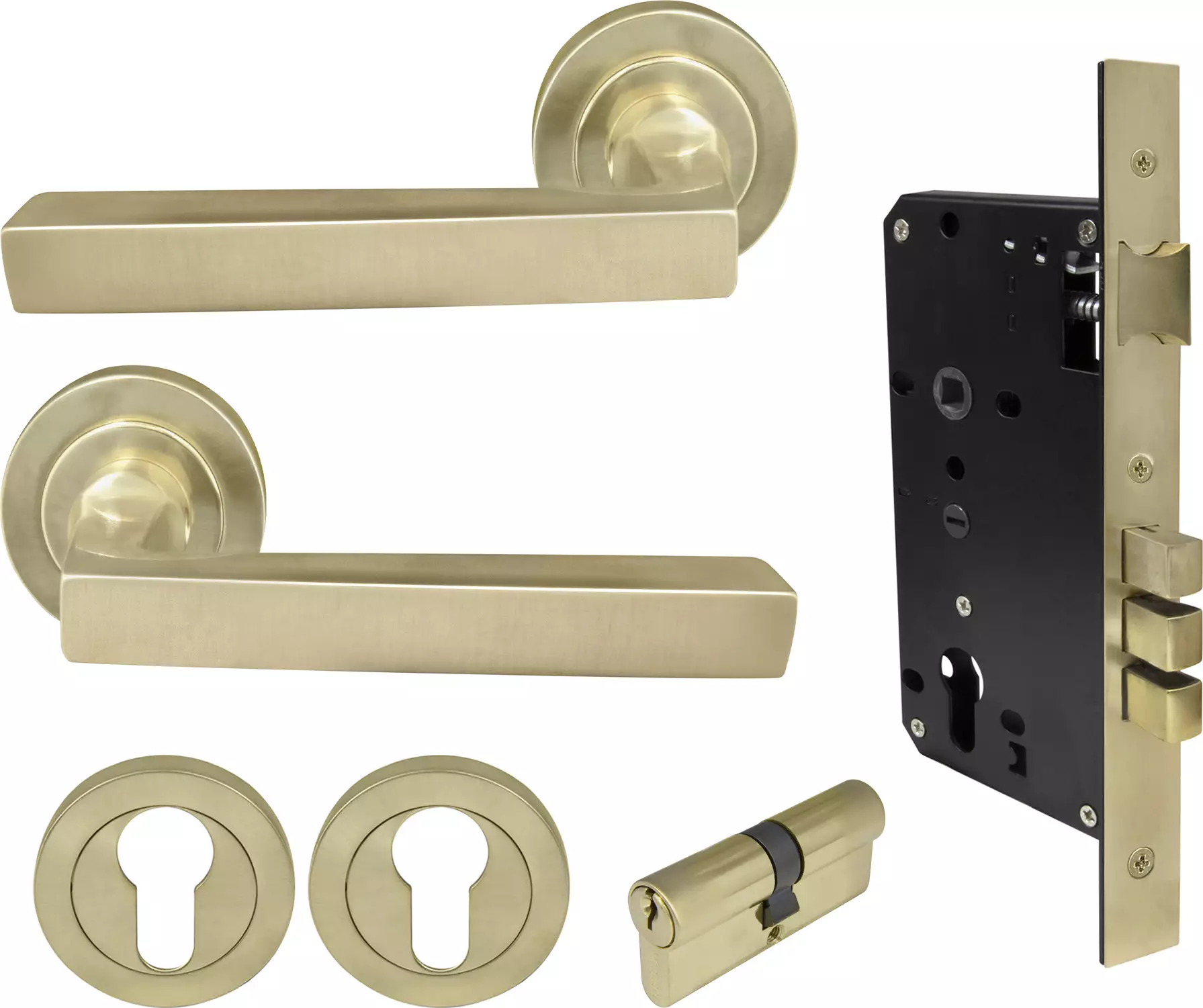 Federal Round Rose Entrance Set - E85 - Key/Key - USB