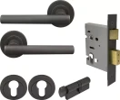 Charleston Round Rose Entrance Set - E48 - DRB