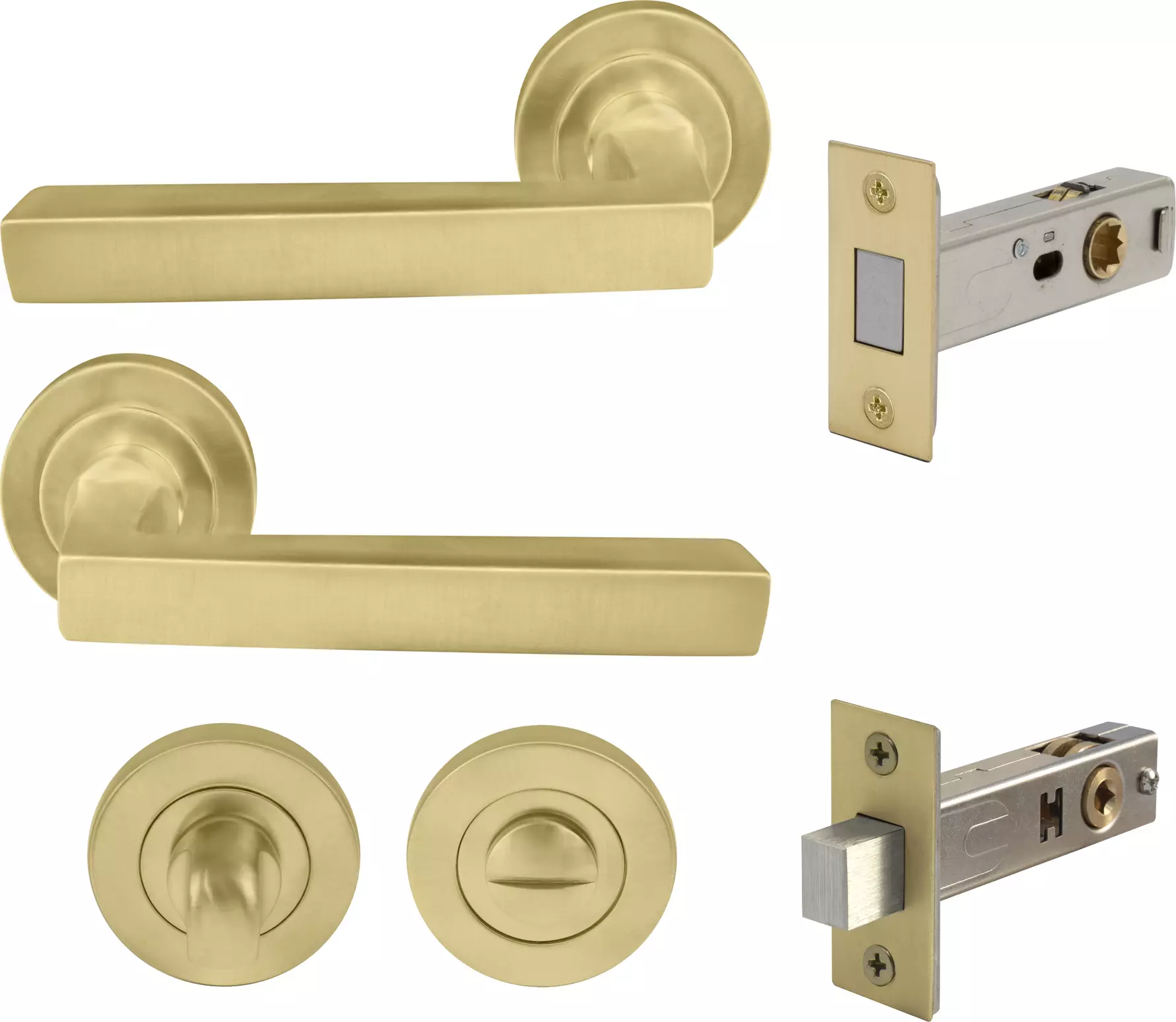 Federal Round Rose Privacy Set - Magn. Latch - MSB