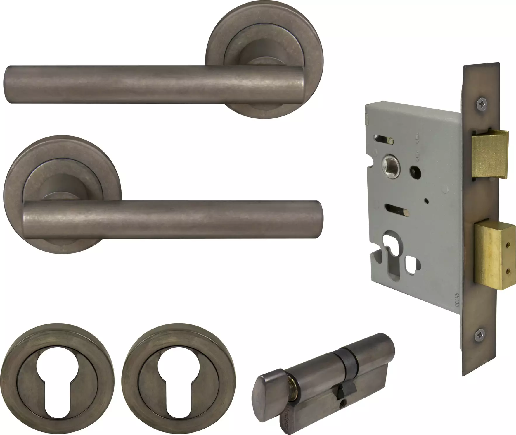 Charleston Round Rose Entrance Set - E48 - NB