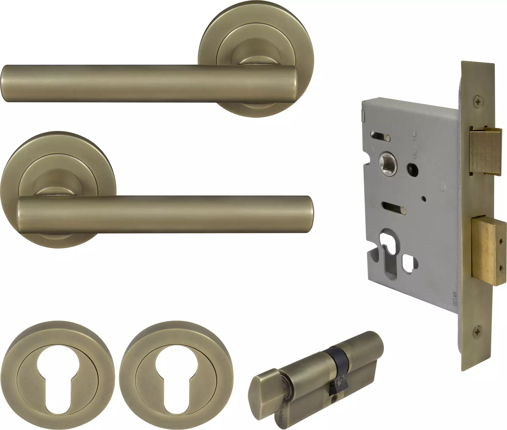 Charleston Round Rose Entrance Set - E48 - RB