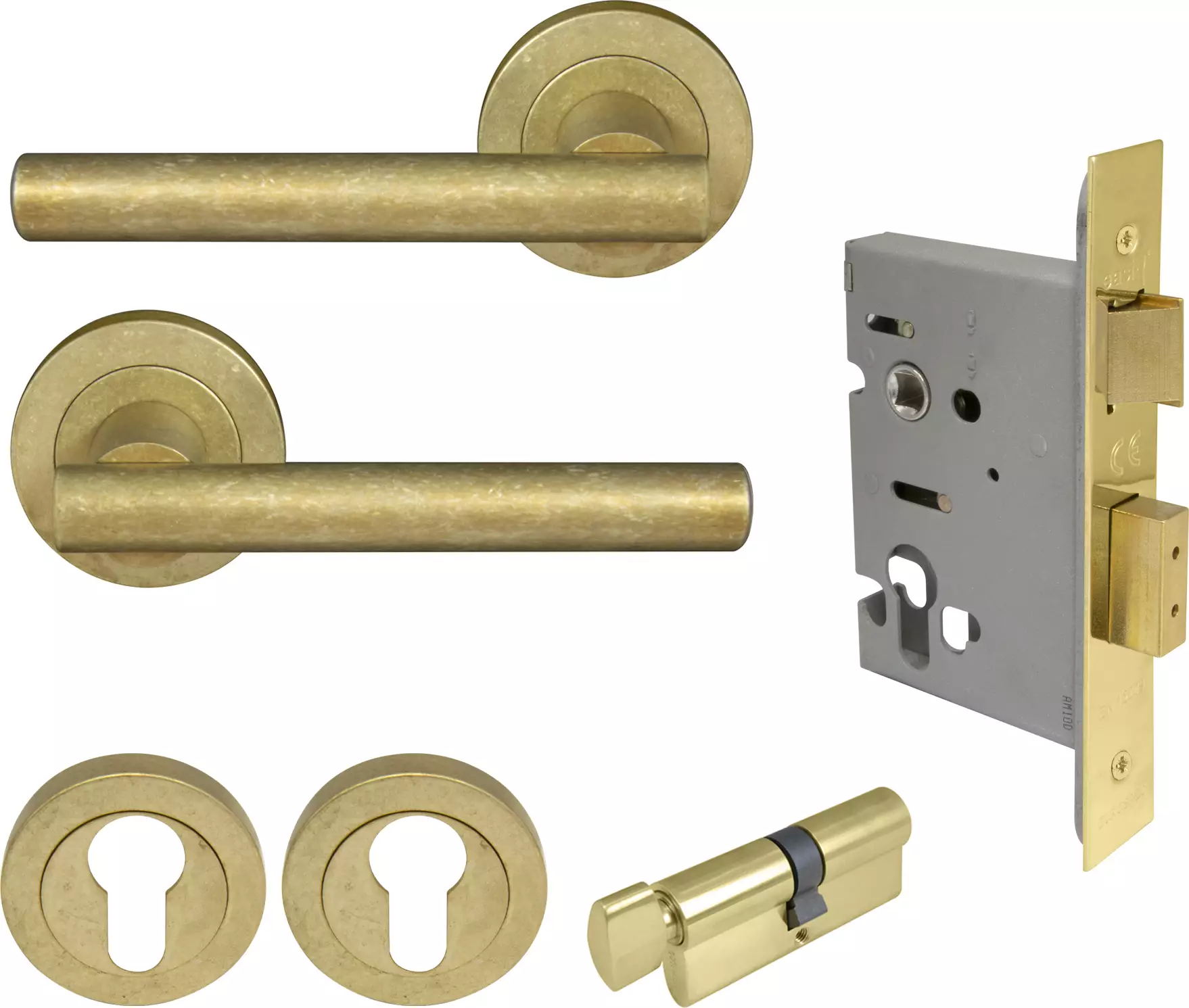 Charleston Round Rose Entrance Set - E48 - RLB