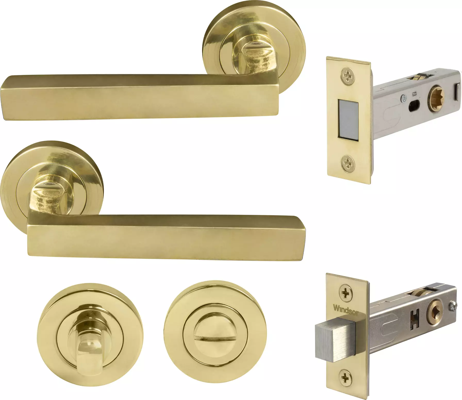 Federal Round Rose Privacy Set - Magn. Latch - UB