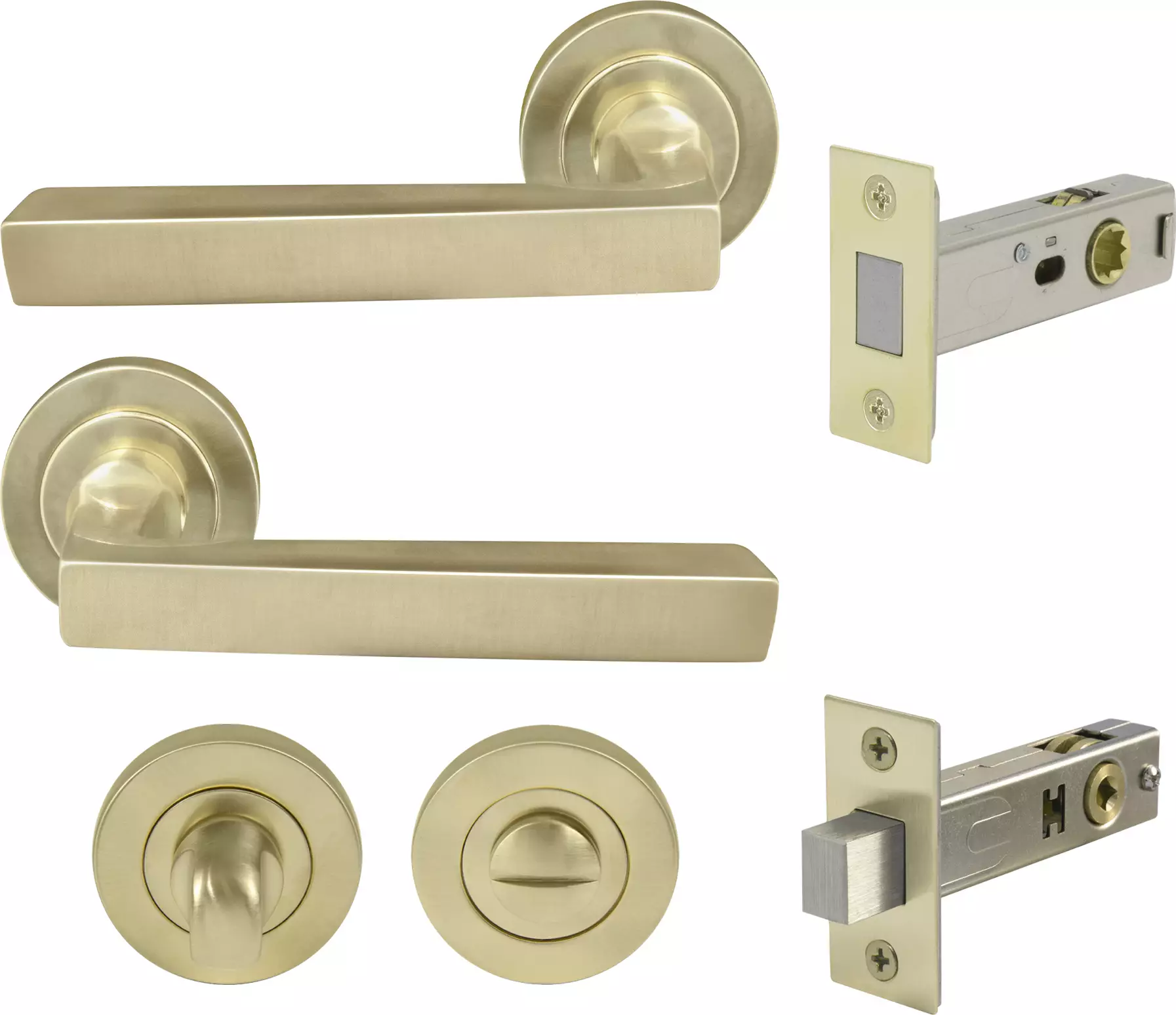 Federal Round Rose Privacy Set - Magn. Latch - USB