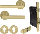 Charleston Round Rose Entrance Set - E85 - MSB