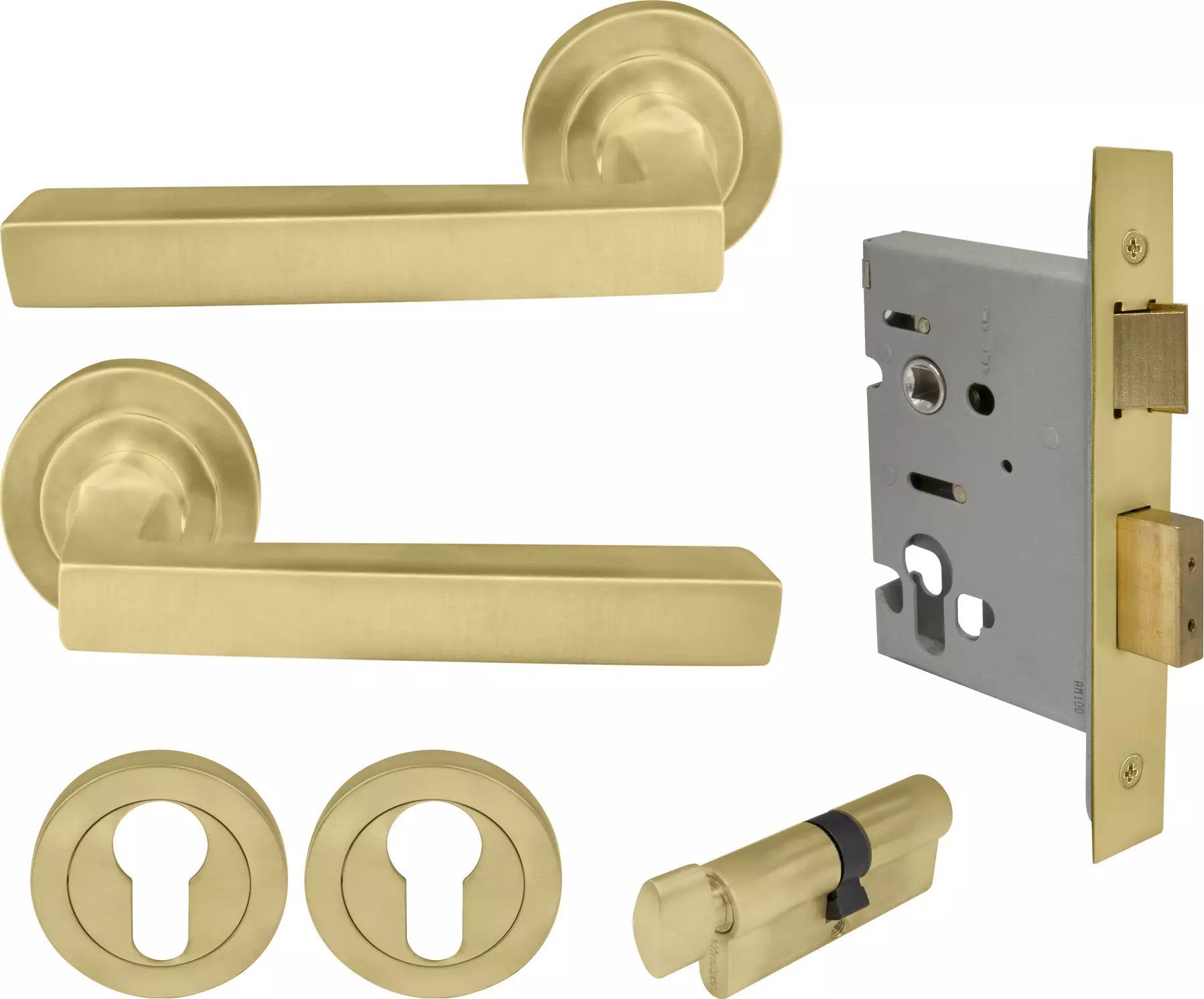 Federal Round Rose Entrance Set - E48 - MSB