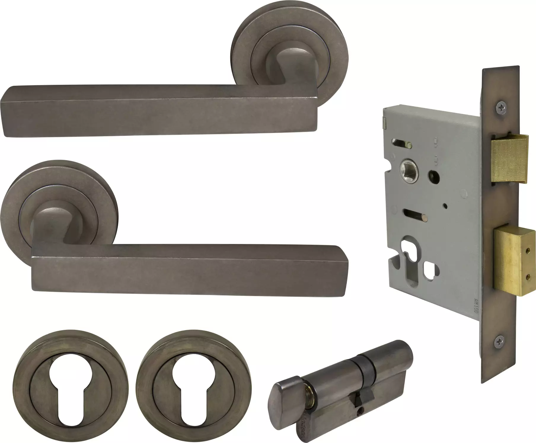 Federal Round Rose Entrance Set - E48 - NB