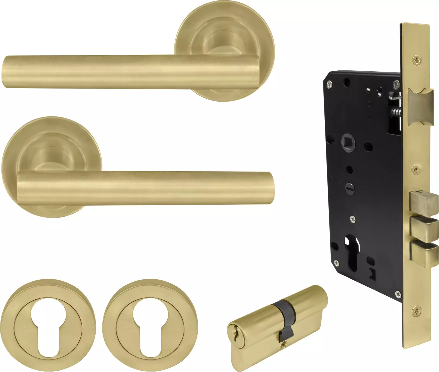 Charleston Round Rose Entrance Set - E85 - Key/Key - MSB