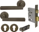 Federal Round Rose Entrance Set - E48 - ORB