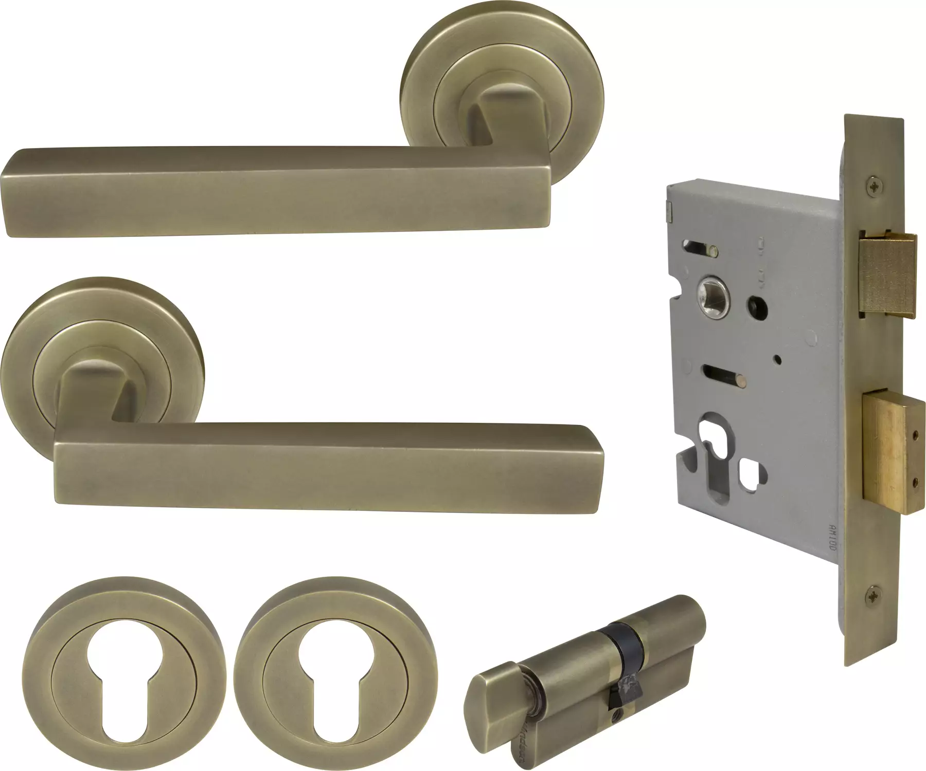 Federal Round Rose Entrance Set - E48 - RB