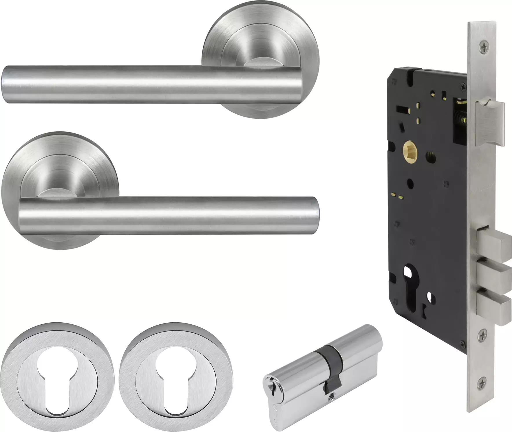 Charleston Round Rose Entrance Set - E85 - Key/Key - PC