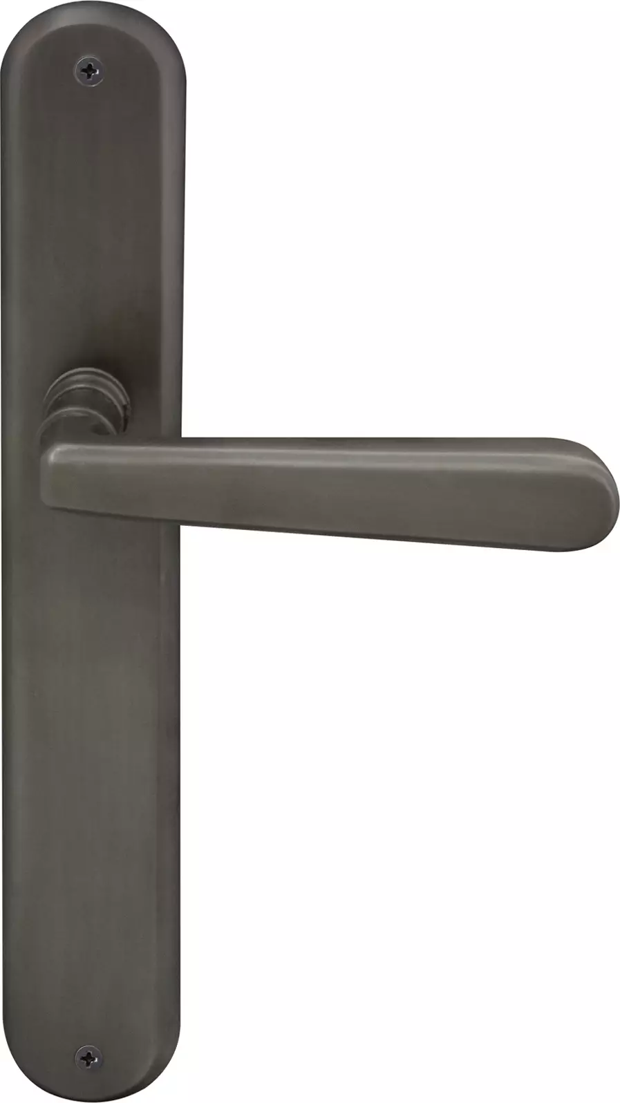 Villa Longplate Oval Dummy Lever - LH - DRB