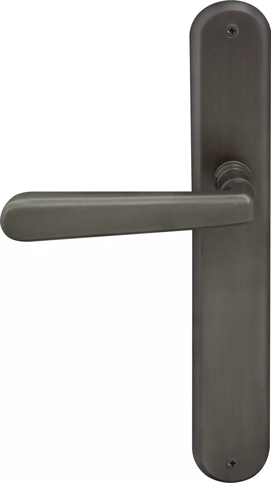 Villa Longplate Oval Dummy Lever - RH - DRB