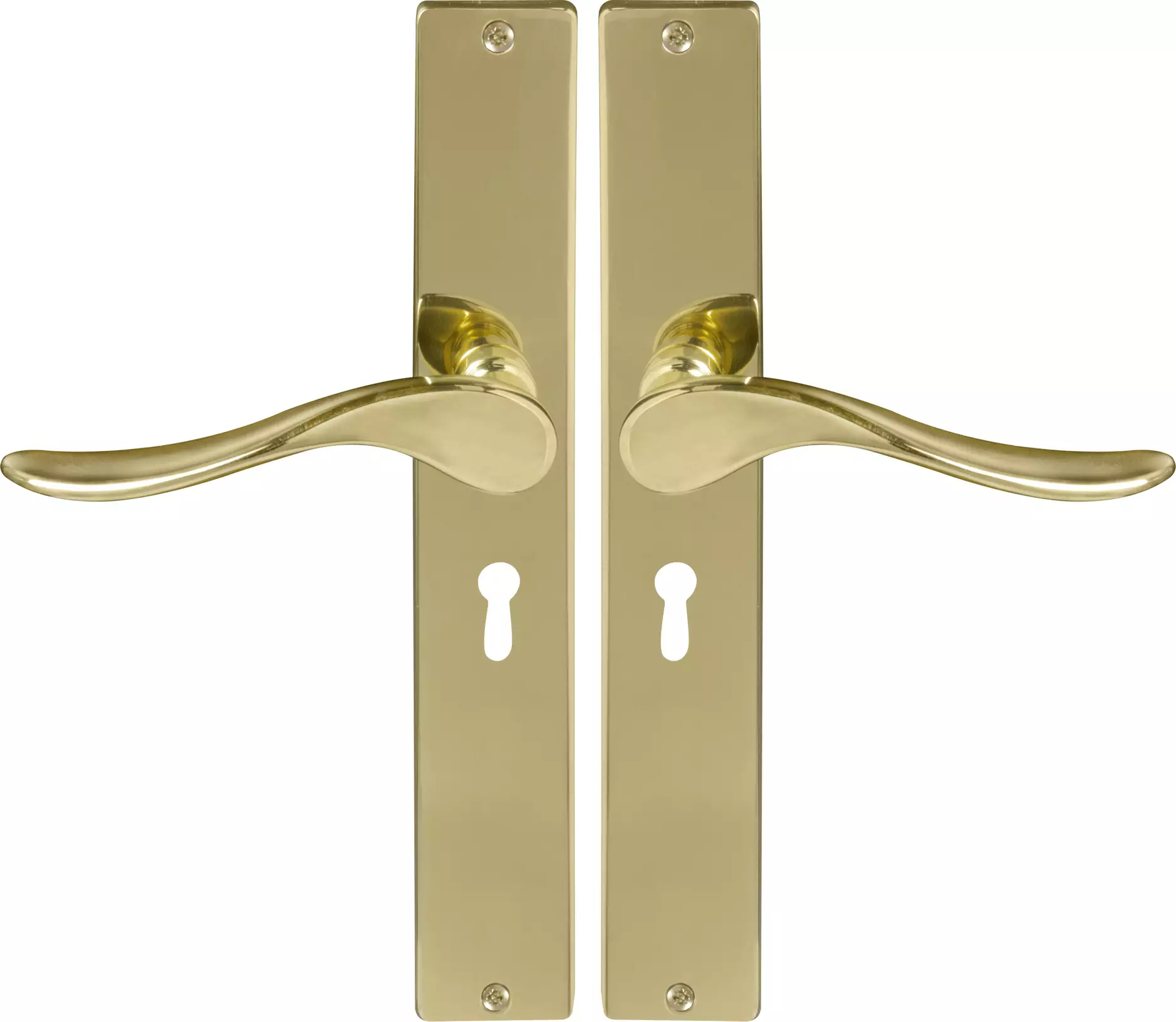Haven Square Longplate Std Keyhole - PB