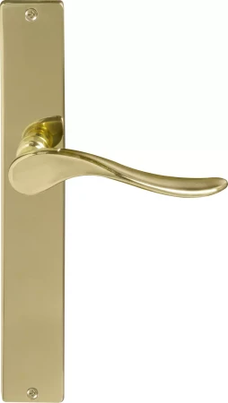 Haven Longplate Square Dummy Lever - LH - PB