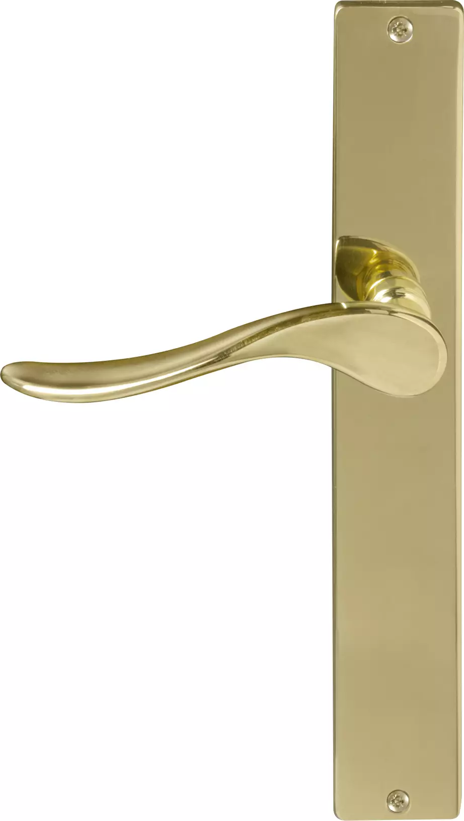 Haven Longplate Square Dummy Lever - RH - PB