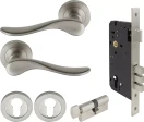 Haven Round Rose Entrance Set - E85 - BN