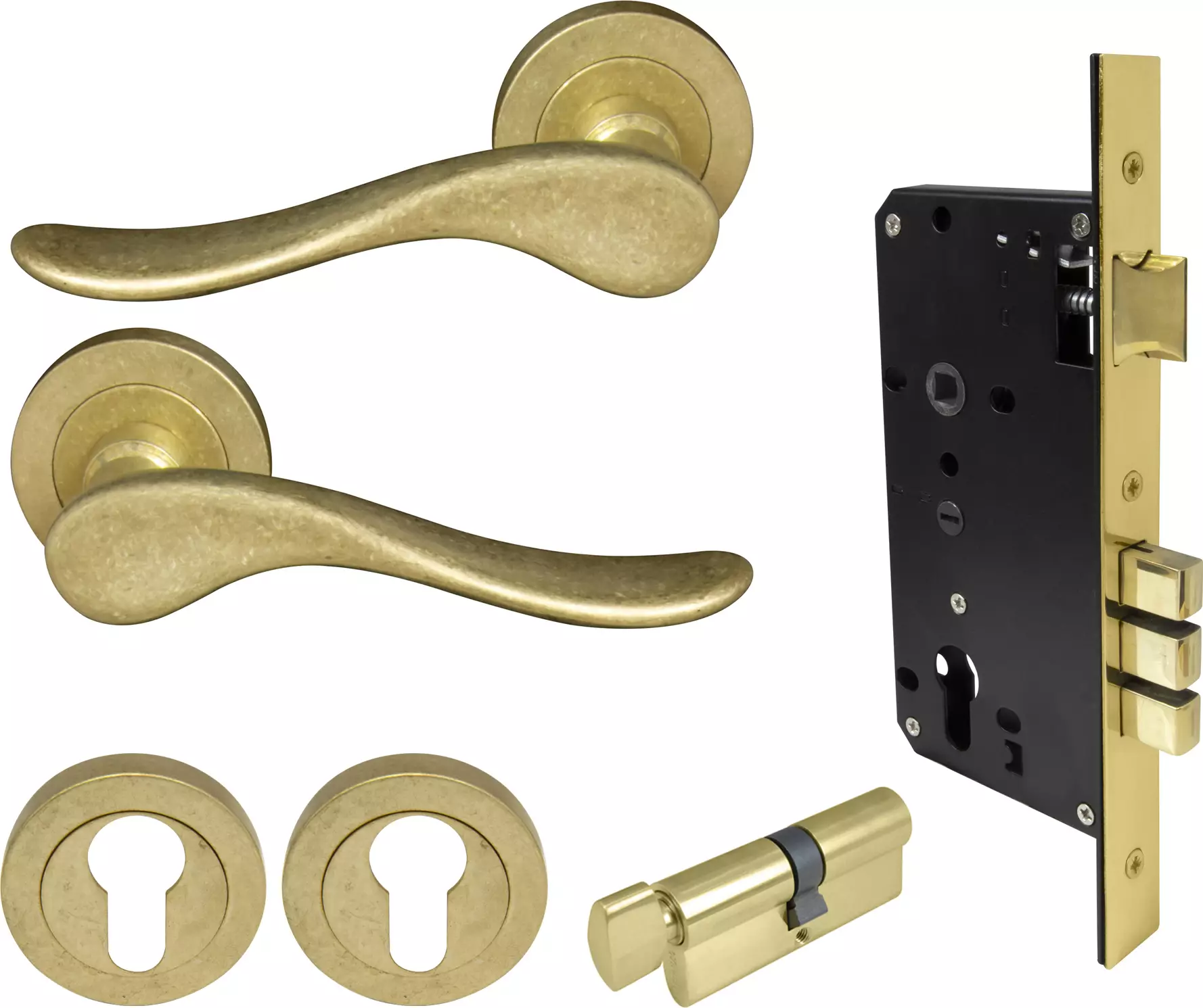 Haven Round Rose Entrance Set - E85 - RLB