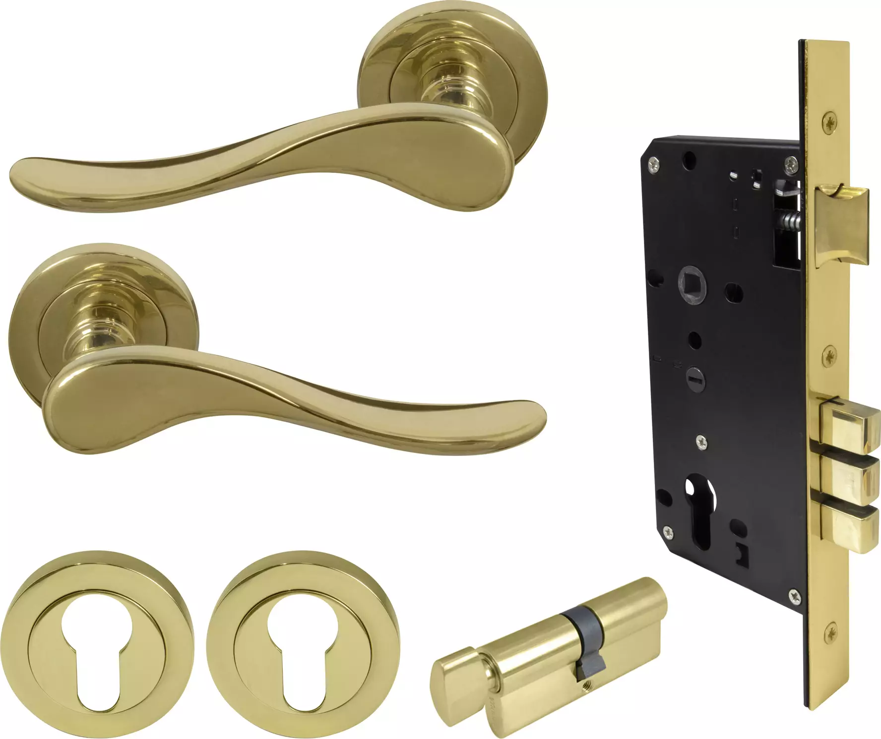 Haven Round Rose Entrance Set - E85 - UB