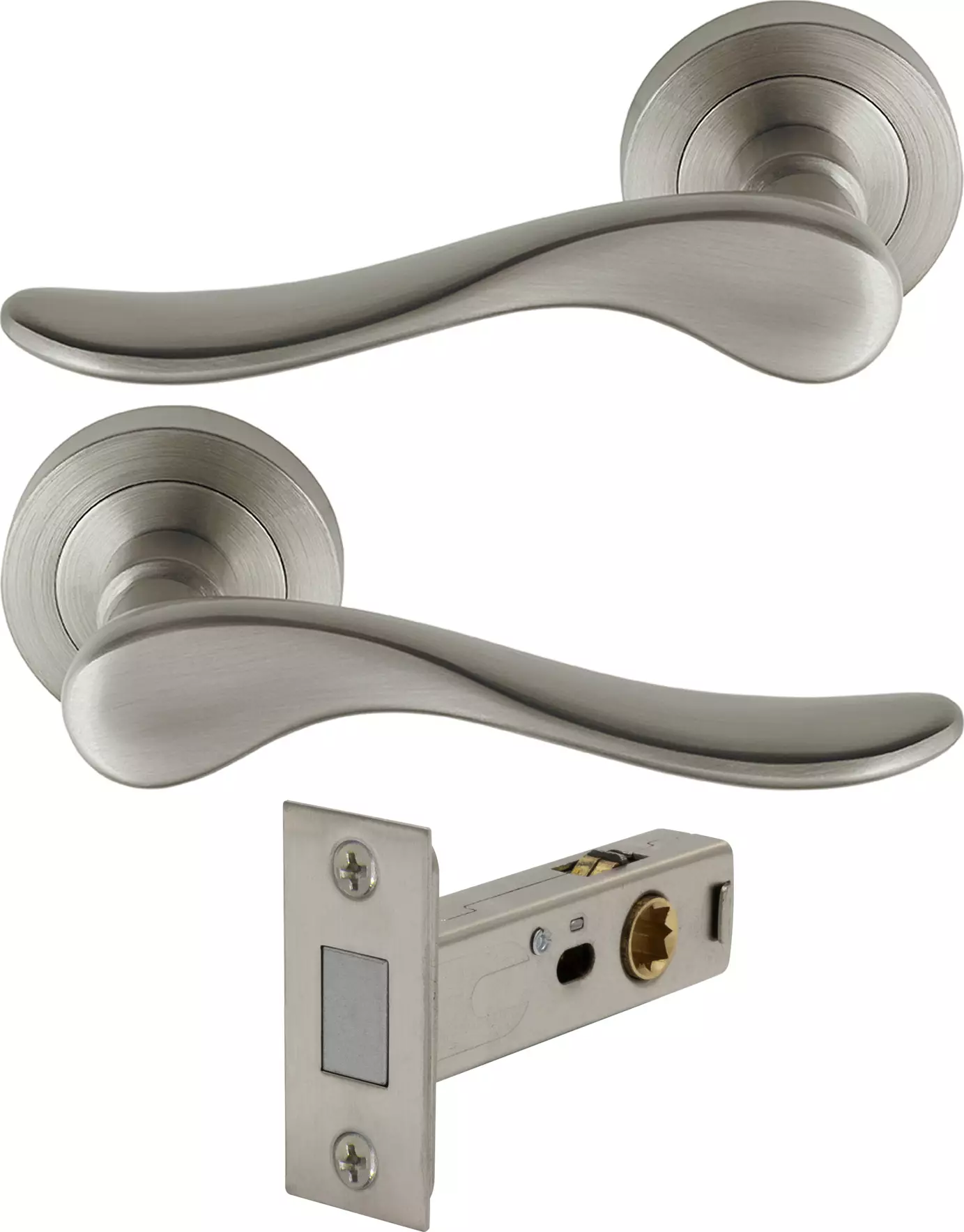Haven Round Rose Passage Set - Magn. Latch - BN