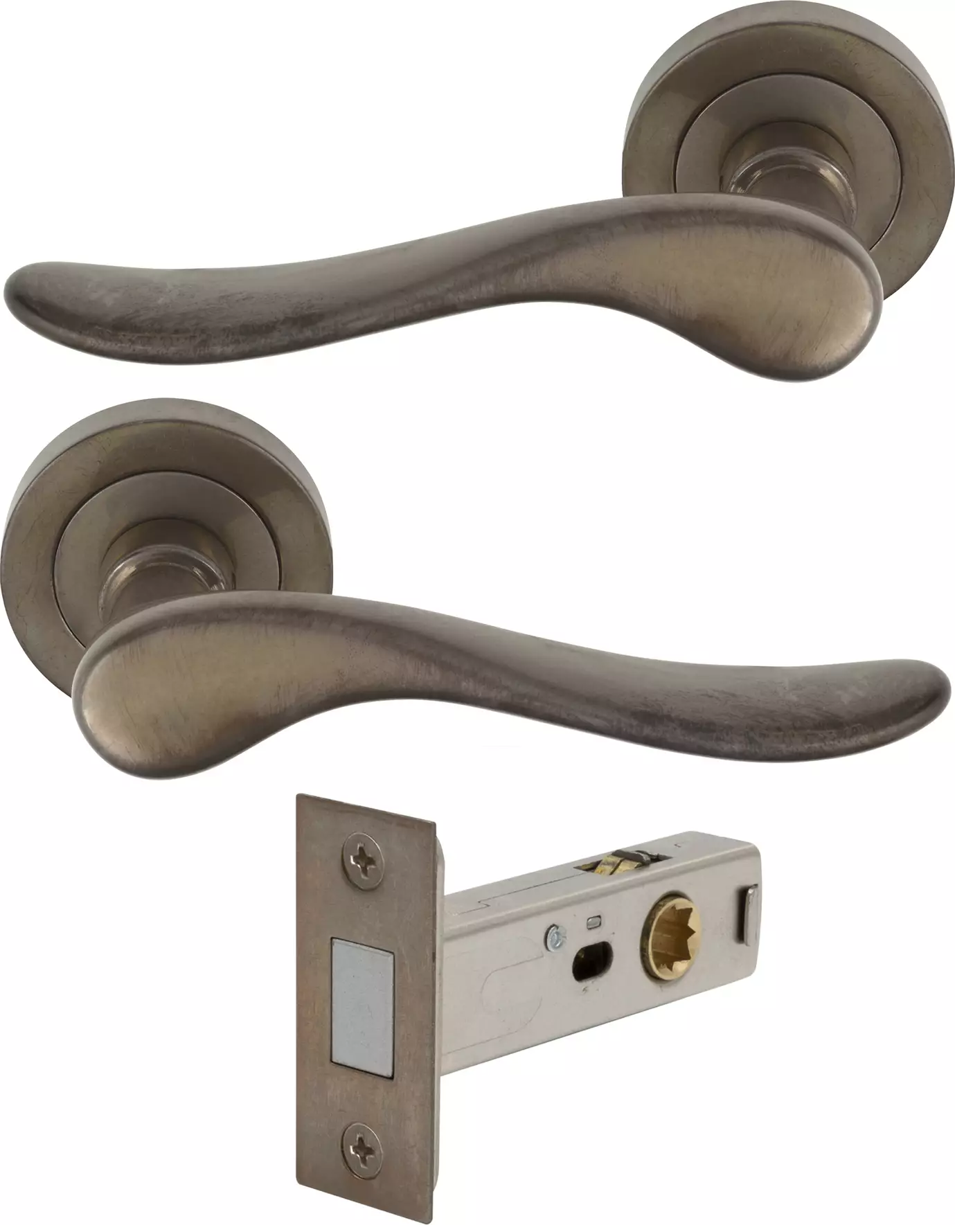 Haven Round Rose Passage Set - Magn. Latch - NB