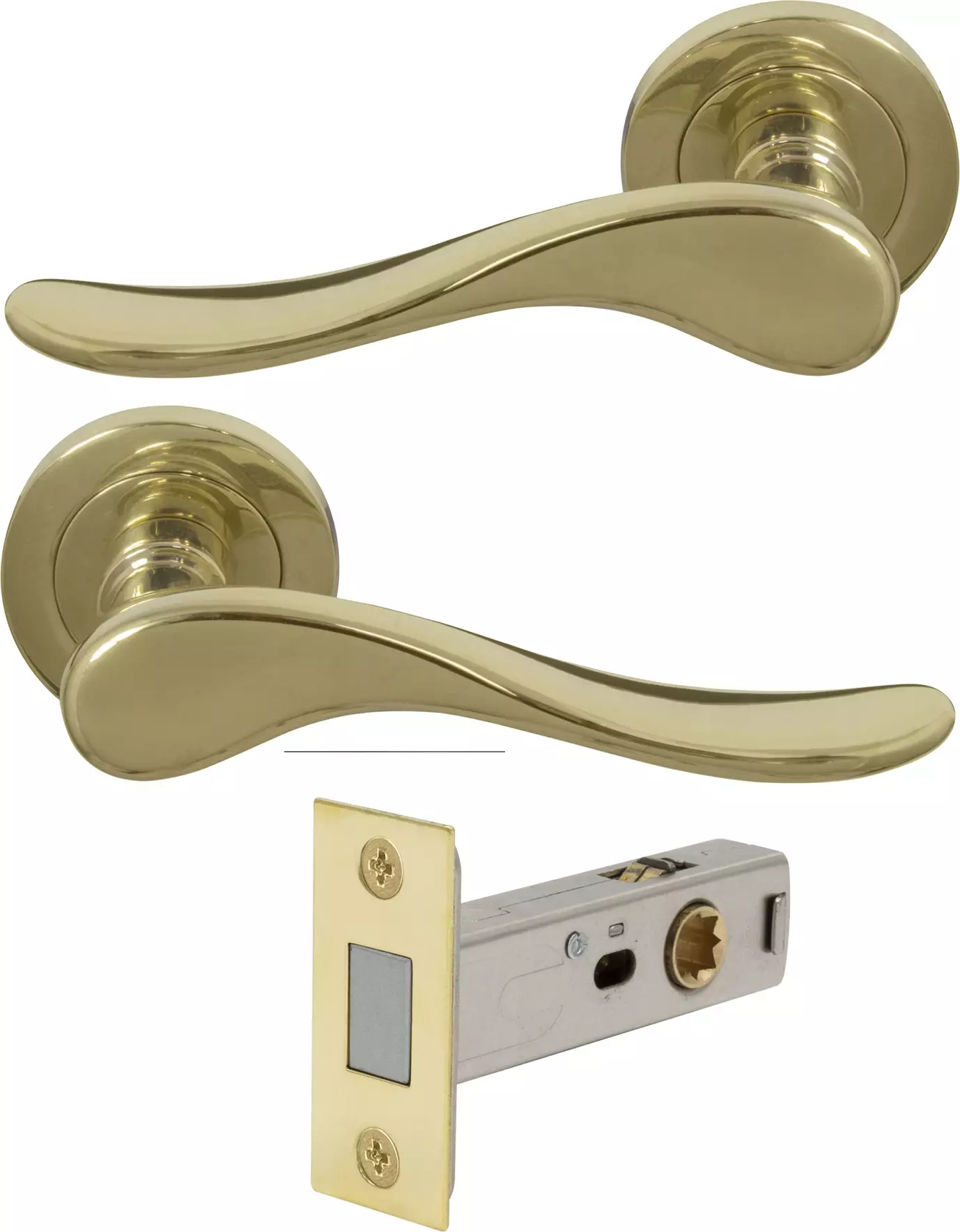 Haven Round Rose Passage Set - Magn. Latch - PB