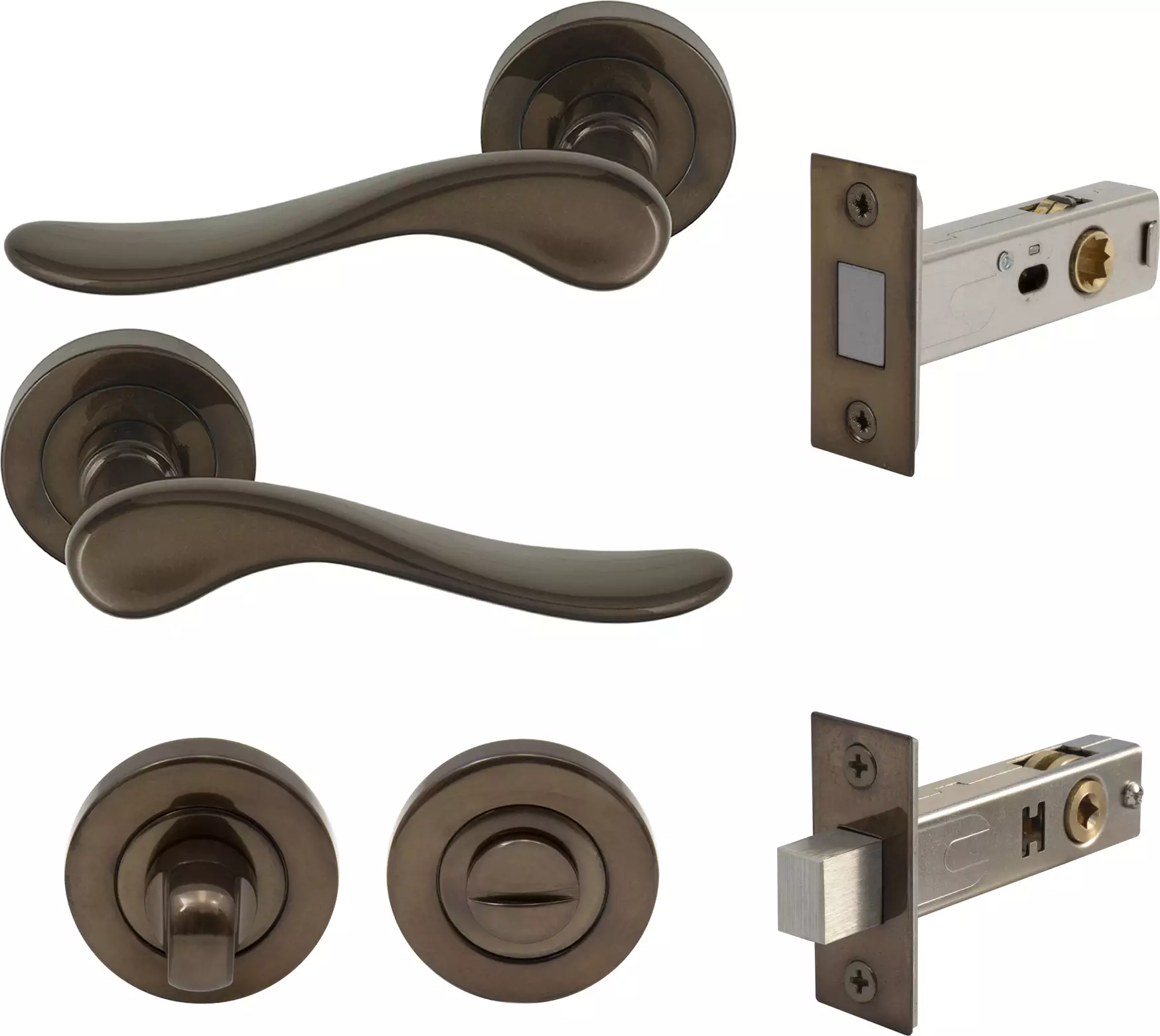 Haven Round Rose Privacy Set - Magn. Latch - AB