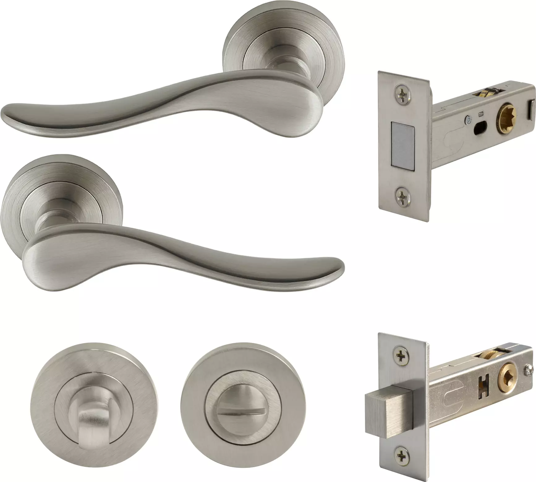 Haven Round Rose Privacy Set - Magn. Latch - BN