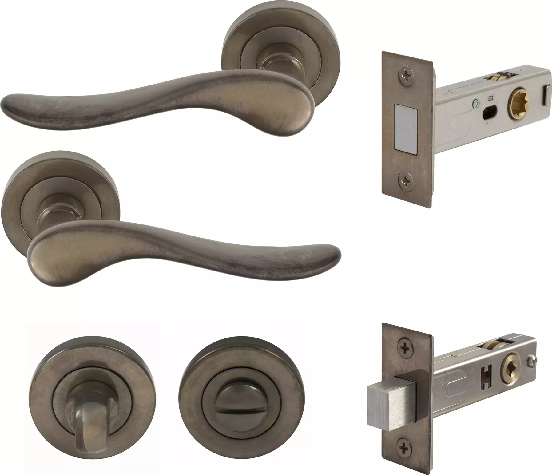 Haven Round Rose Privacy Set - Magn. Latch - NB