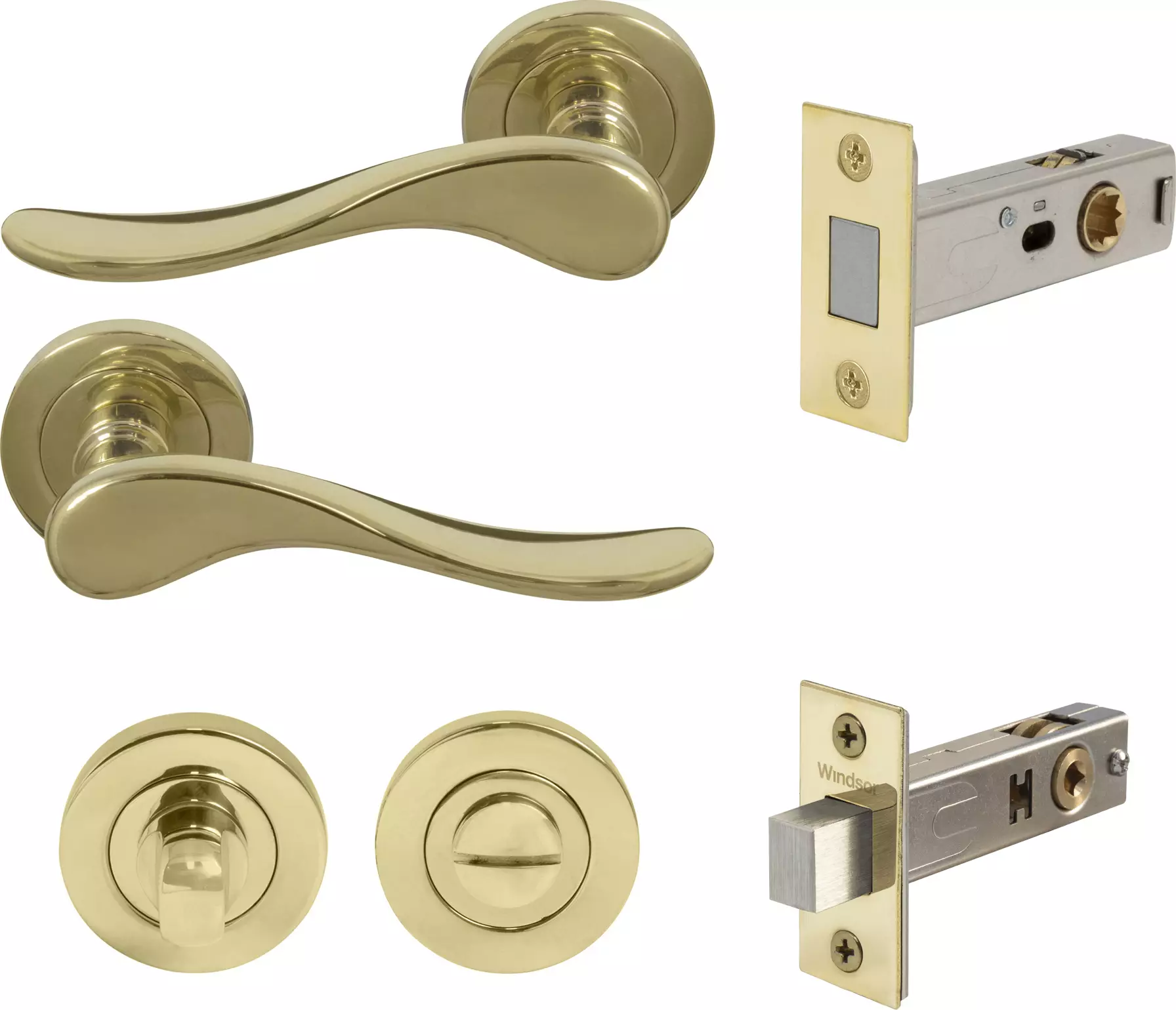 Haven Round Rose Privacy Set - Magn. Latch - PB