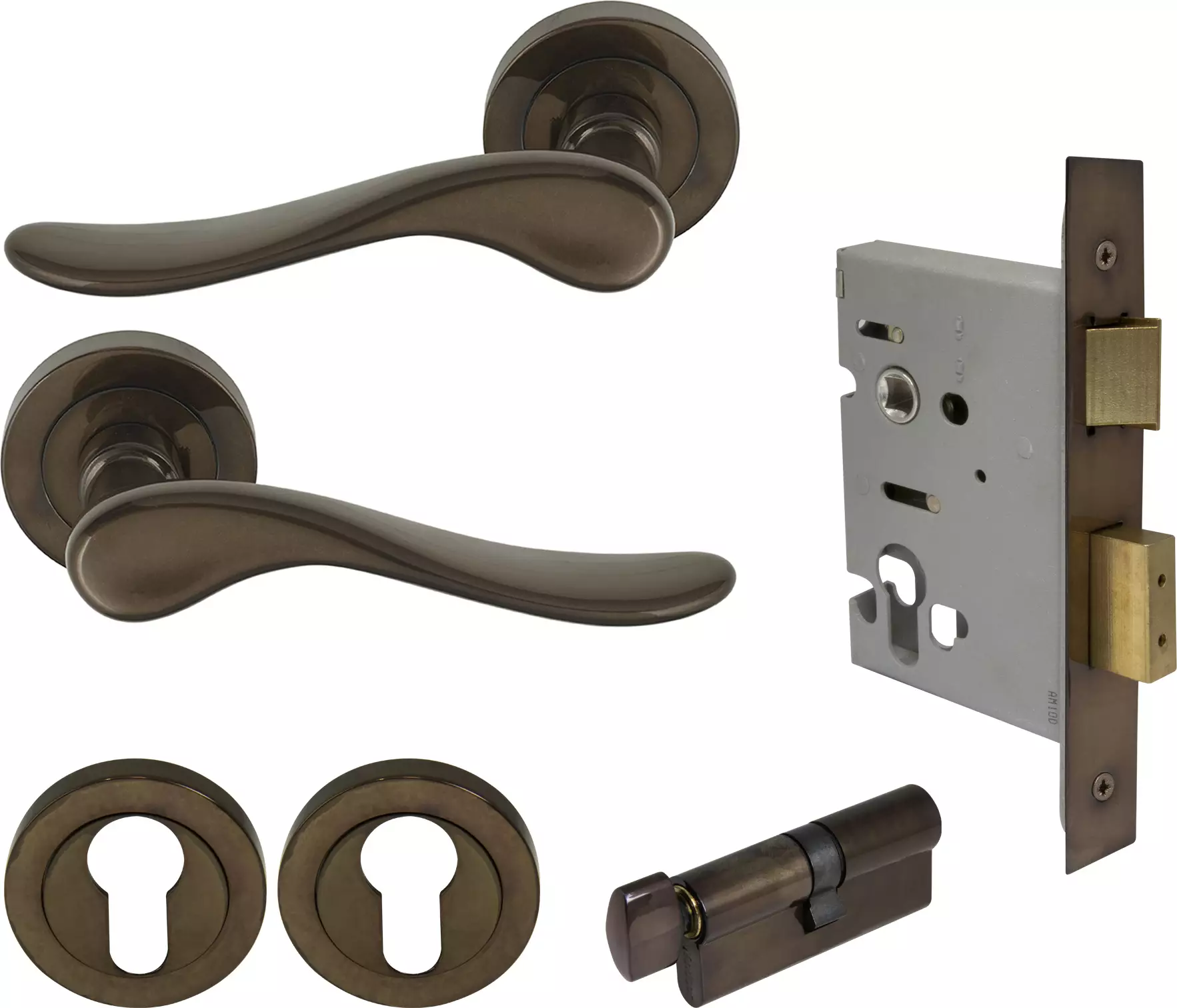 Haven Round Rose Entrance Set - E48 - AB